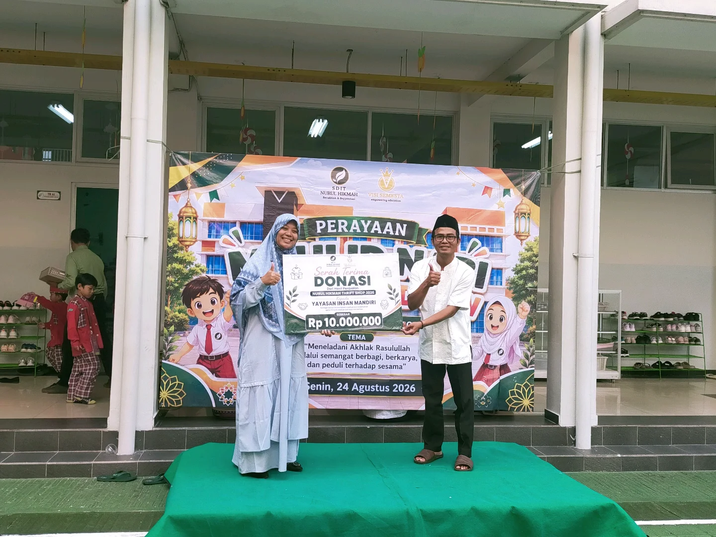 Thrift Shop SD Nurul Hikmah Salurkan Kebaikan untuk Pendidikan dan Kemanusiaan